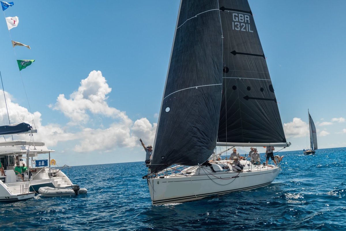 Aerial View of the Aegean 600 Race