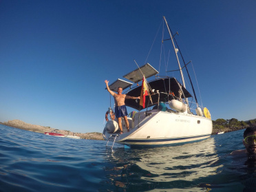 Sailing day in the bay of Palma