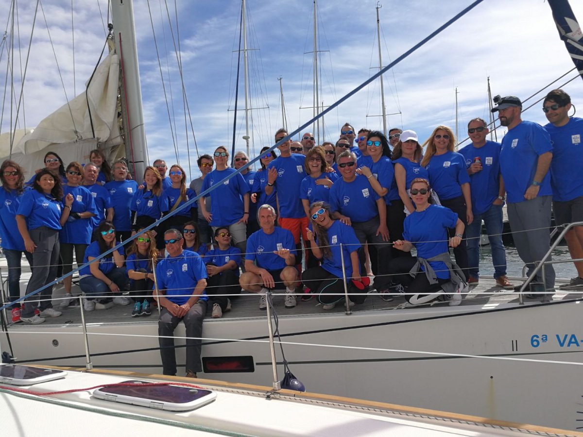 Barche in regata nella Ruta de la Sal