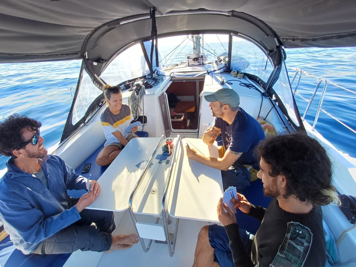 Sailing navigation trip from Huelva