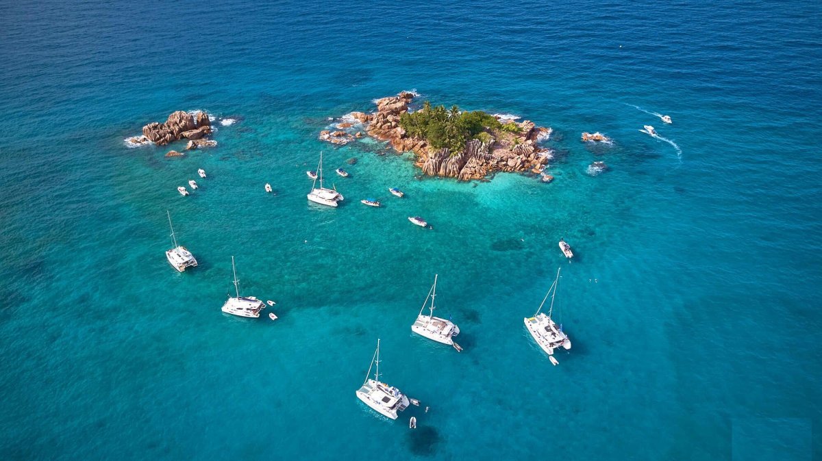 Luxury boats in the Adriatic Sea