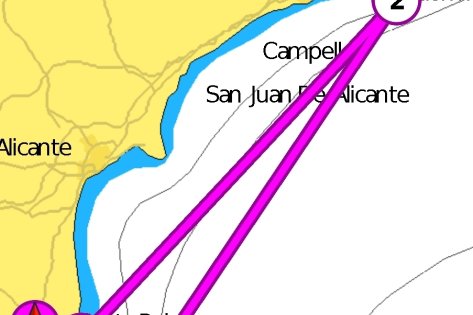 Travesía a Vela Dos Islas (60 millas) desde Santa Pola