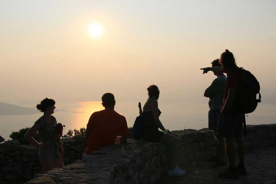 ruta en flotilla en antigua grecia 