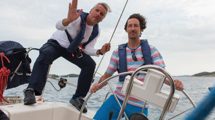 Instructor de náutica en prácticas de navegación