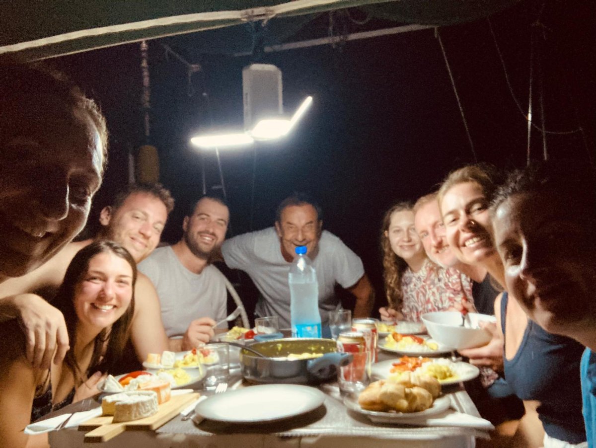 Boat trip through the Caribbean Sea