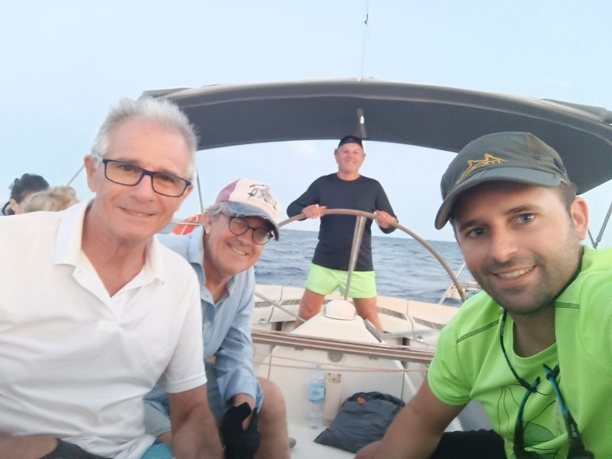 Navigando nel Mediterraneo durante la XXXVI Ruta de la Sal.