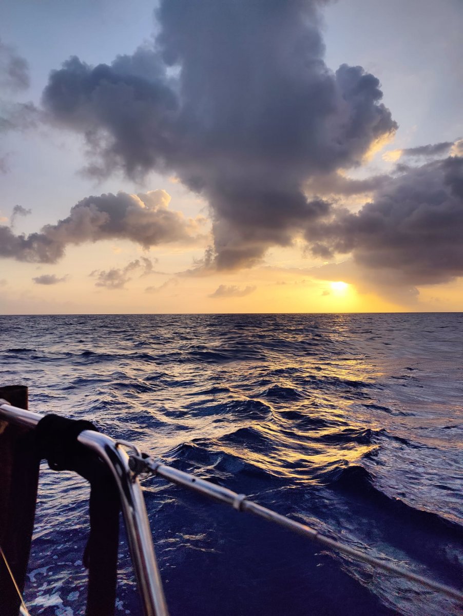 Atlantikblick von einem Kreuzfahrtschiff von Benalmadena nach Teneriffa