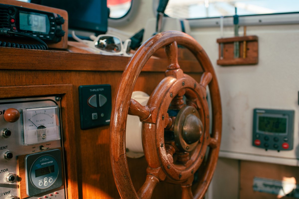 Sailboat Flight above Barcelona City