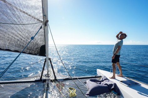 Heading to Mallorca from Castelldefels on a catamaran (one-way)