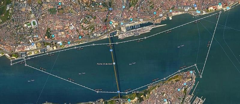 Bootsfahrt auf dem Tejo in Lissabon