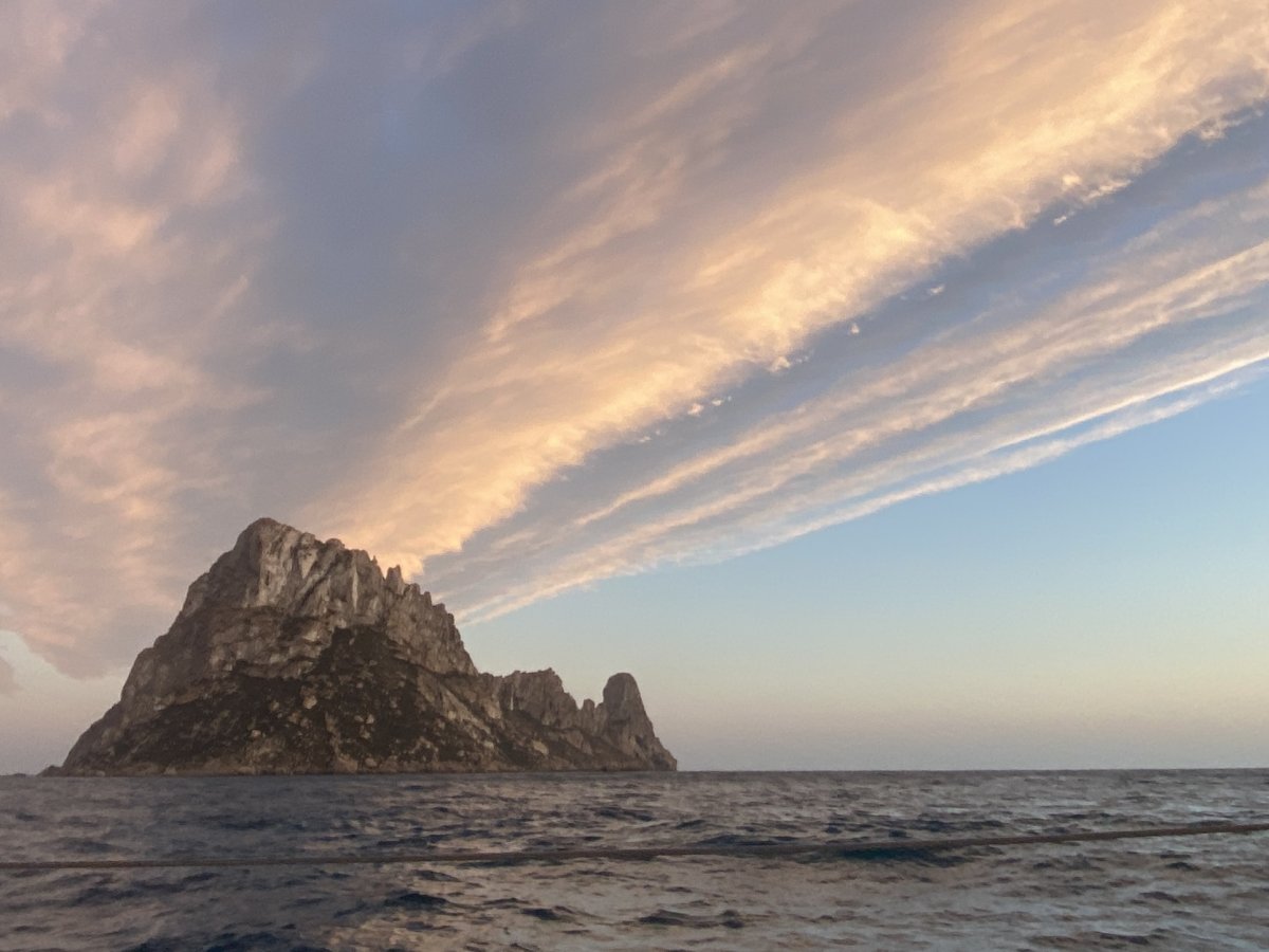 Sailing around Ibiza