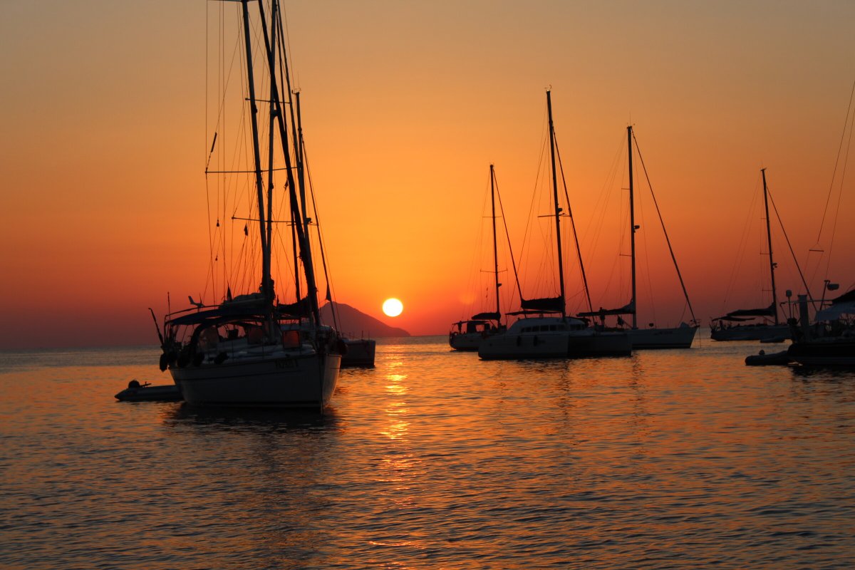 Sailboat cruise in the Mediterranean