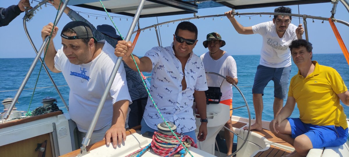 Boat trip on the Pacific waters