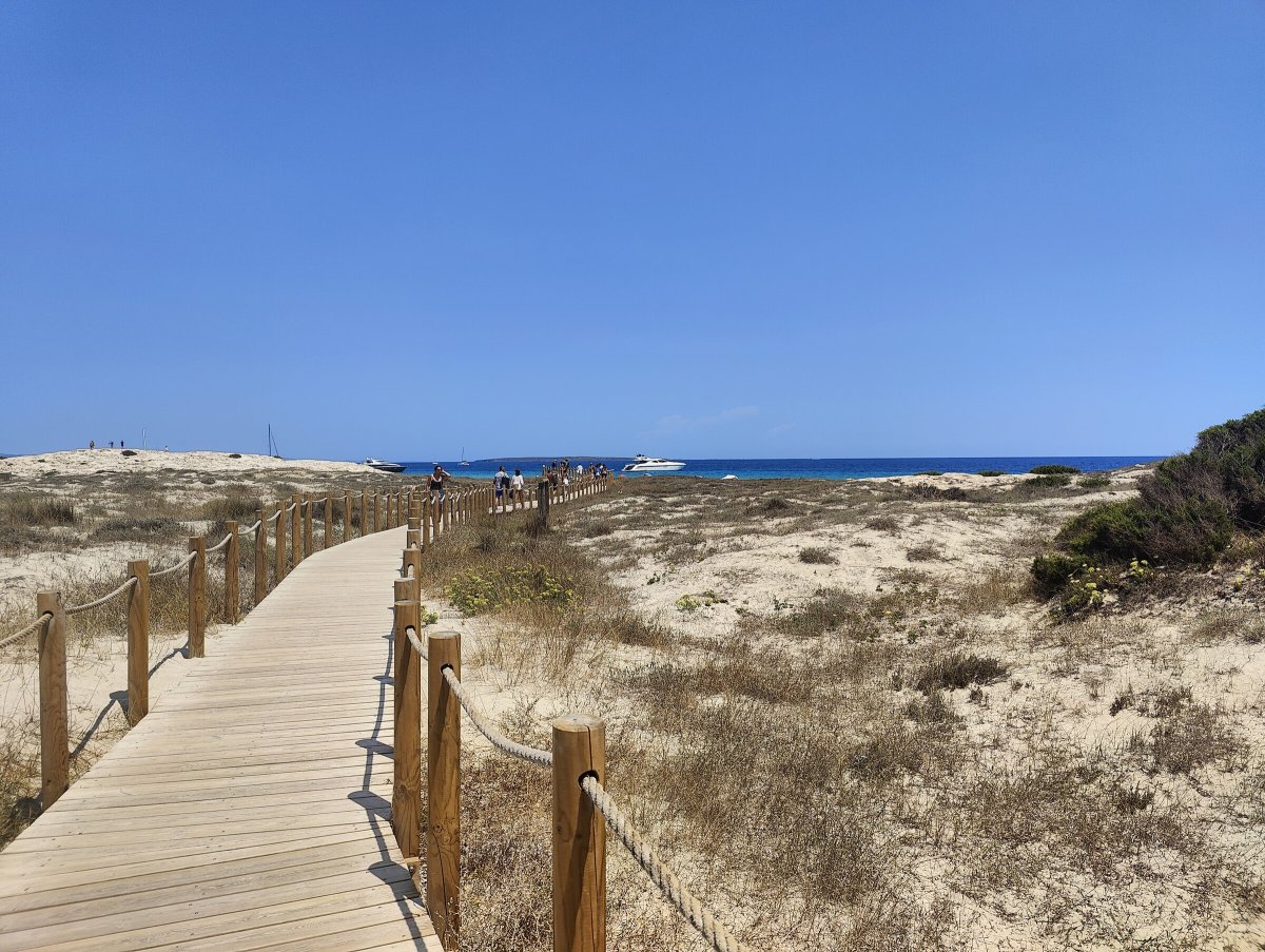 Luftaufnahme von Formentera