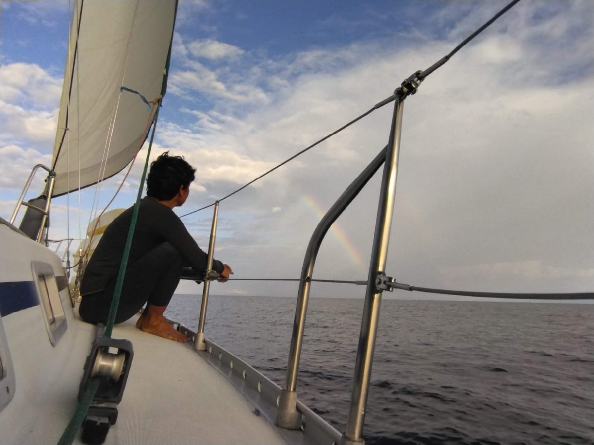 Vista de las islas de San Blas desde el velero.