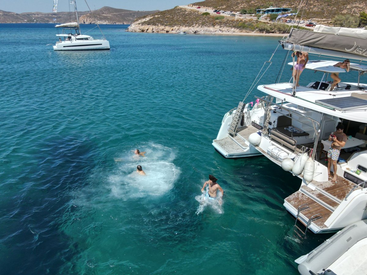 Boat trip to the Ionian Islands with navigation course