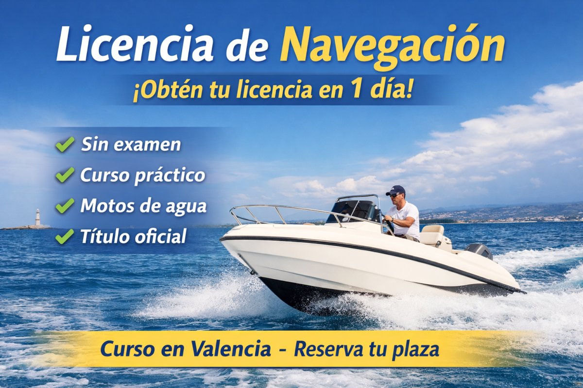 Navigation license in Port Valencia