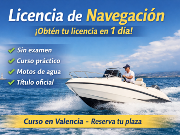 Navigation License in Marina Port Valencia (Titulín)