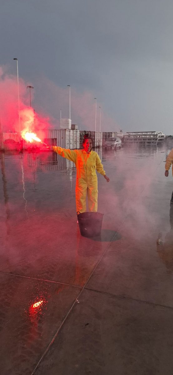 Maritime fire fighting course