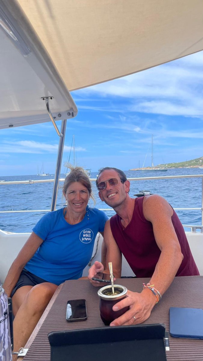 Sailing navigation course on a boat from Valencia