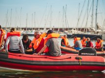 Aktualisierung von schnellen Rettungsbooten in Barcelona
