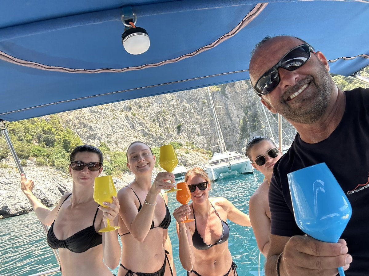 Sailing in the beautiful waters of Capri