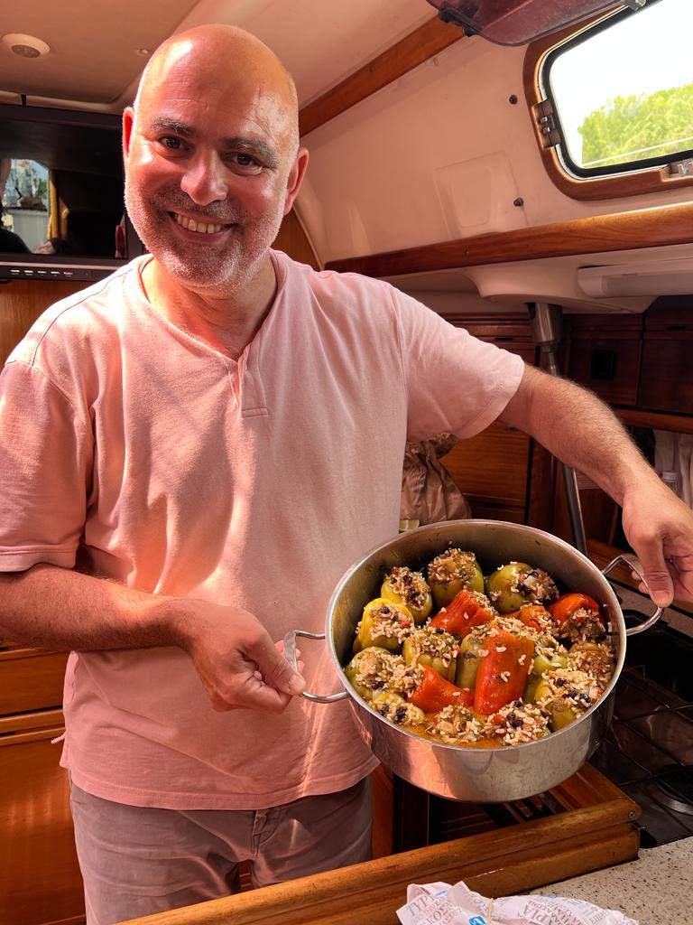 Greek island seen from the Ionian Sea