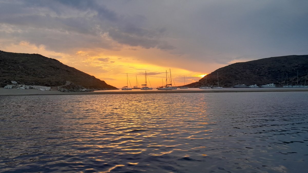 Sailing through the Cyclades and visiting Poseidon's temple