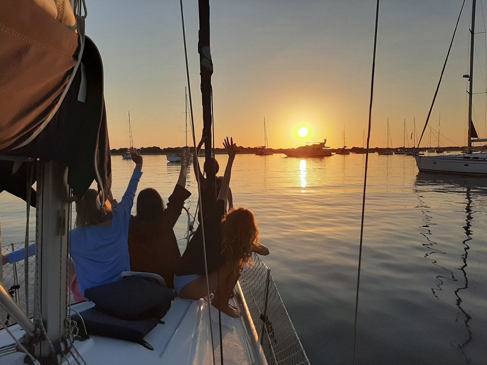 Sailing course near Ibiza