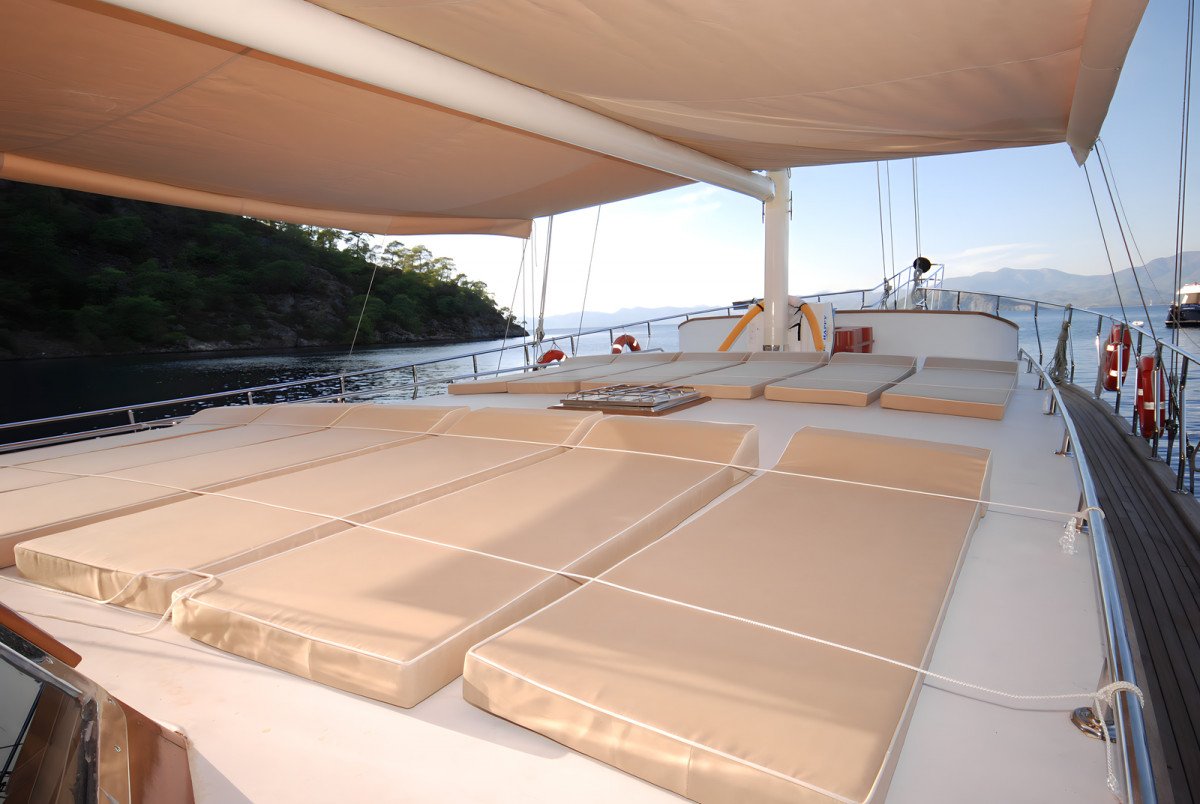 Viaggio di una settimana in barca a vela su un gulet turco, Fethiye-Marmaris-Fethiye.