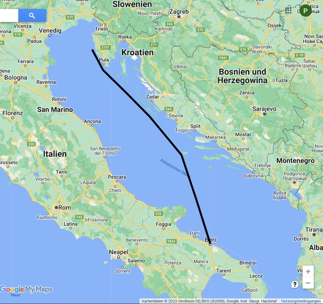 Explore the coasts of Croatia and Italy by boat