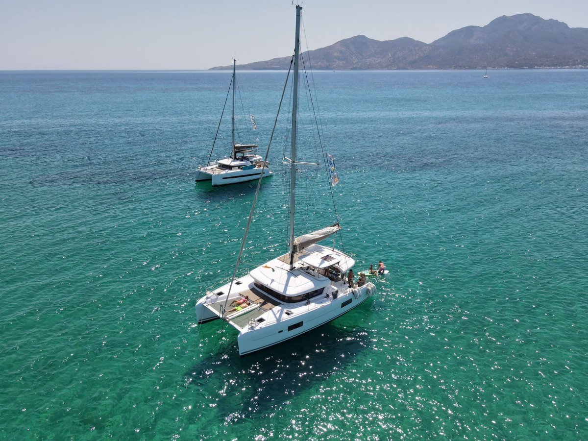 Sailing group trip in the Ionian Sea, Greece