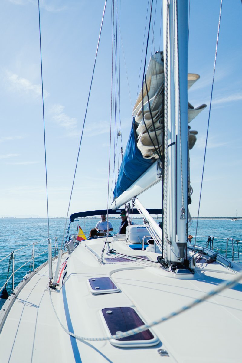 Sailing the coast of Valencia on a magical night