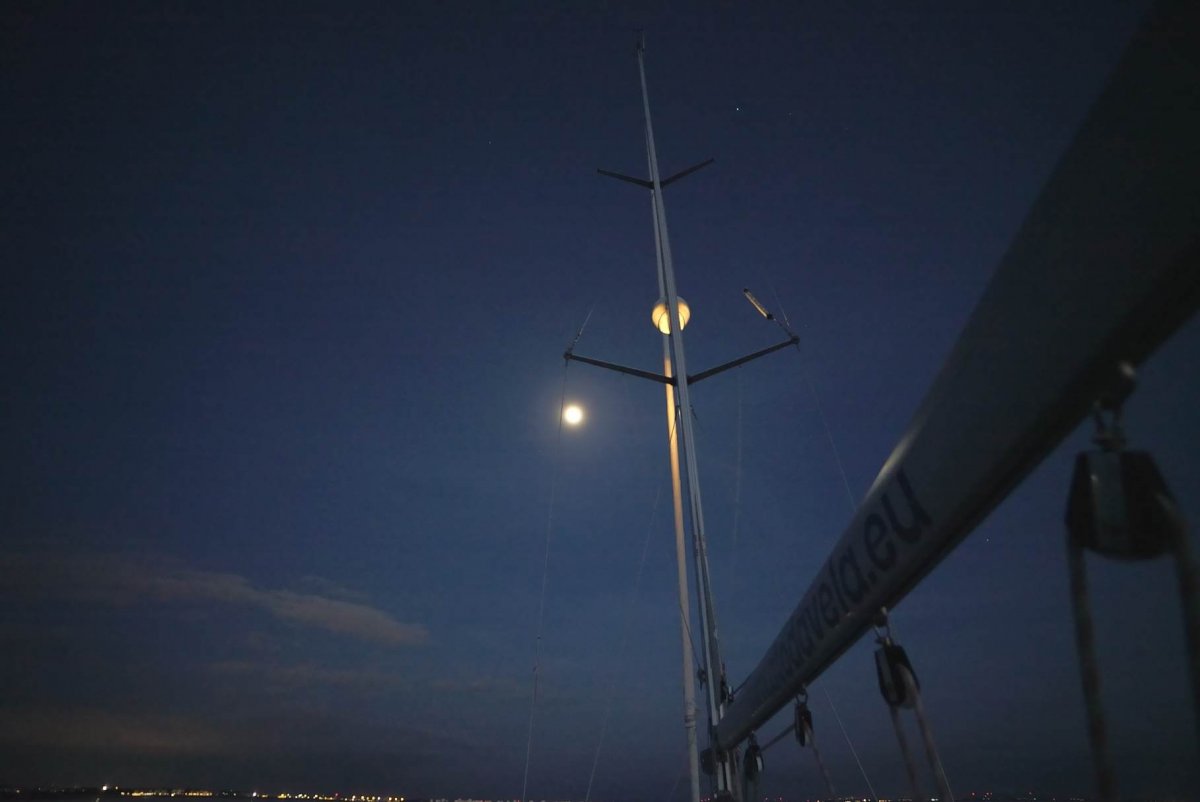 Sailing course in the Gulf of Cadiz