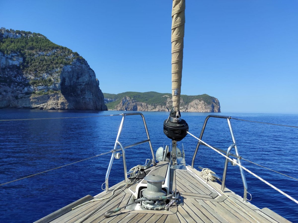 Sailing to Valencia from Mallorca on a Tall Ship