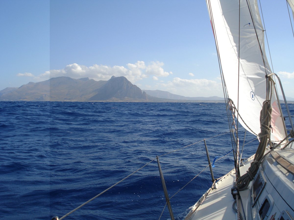 Sailing trip from Crotone to Catania with Etna views