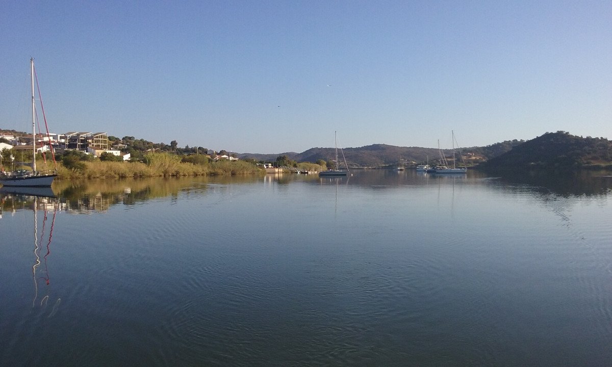 Panoramic view of Algarve coast