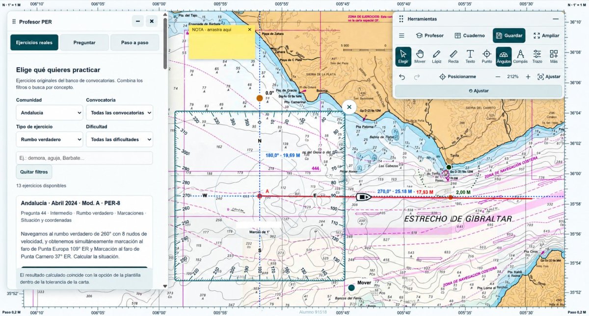 Curso PER Online de navegación en barco.