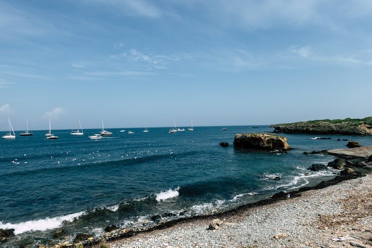 Coastline view of Tabarca Island