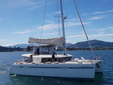 Departures in a great catamaran in Santander
