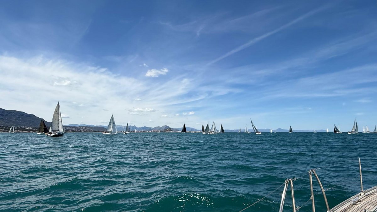 Route der Sal von Bord aus von Denia - Abfahrt von Valencia