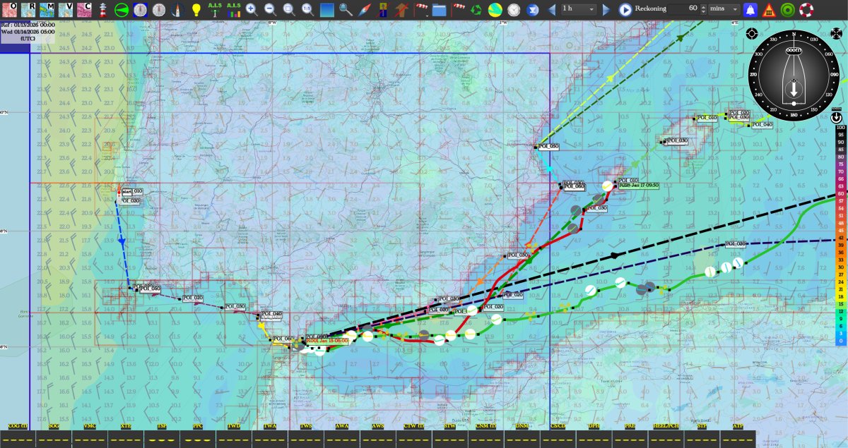 Sailboats in Gibraltar Bay