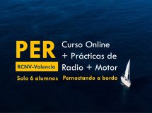 Boat navigation in Valencia with practices and radio.