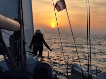 Velero desde Barcelona hacia las Islas Porquerolles, Marsella