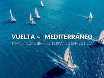Cruce del Atlántico, en flotilla de Catamaranes, del Caribe al Mediterráneo