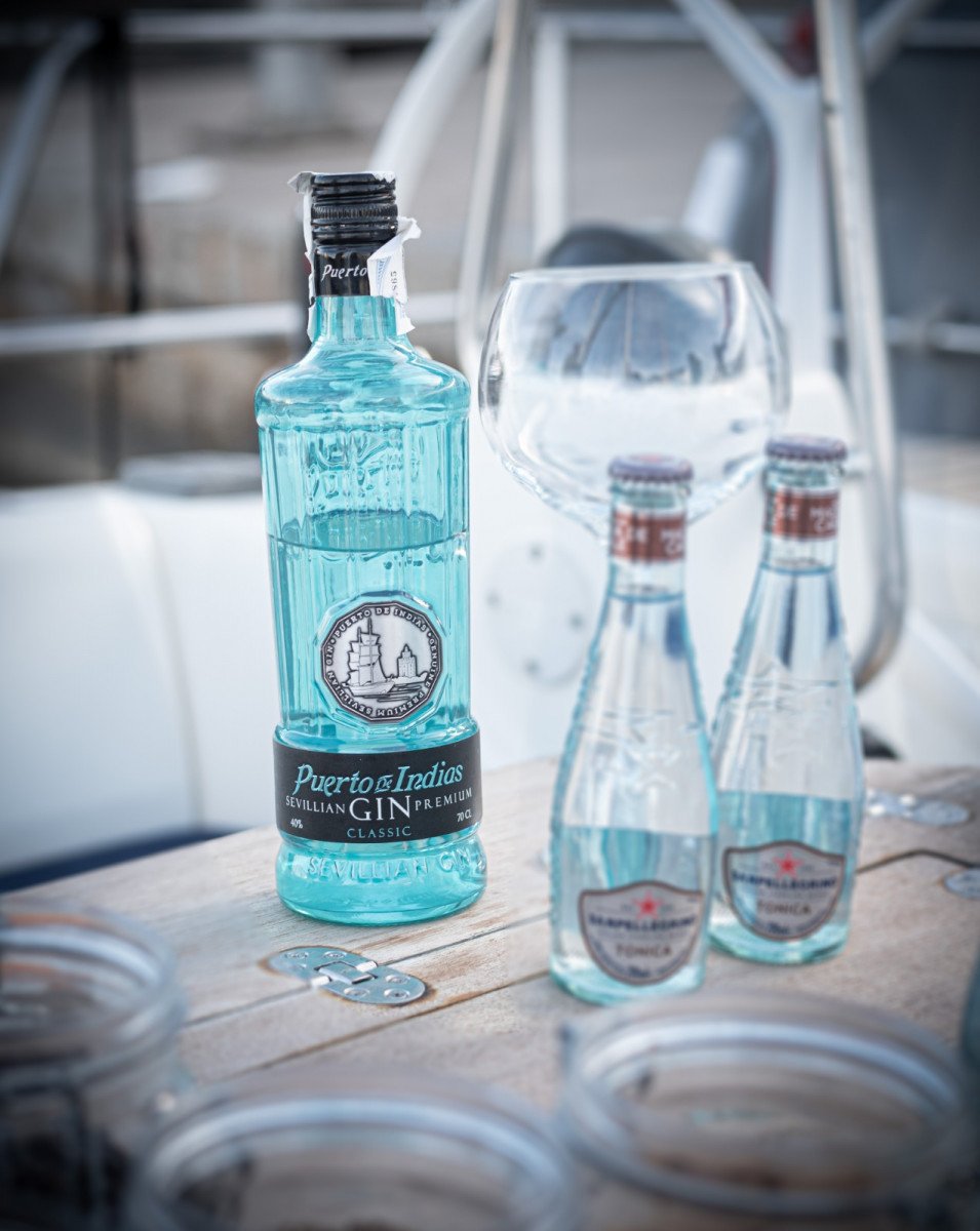 Sailboat at Barcelona's sunset