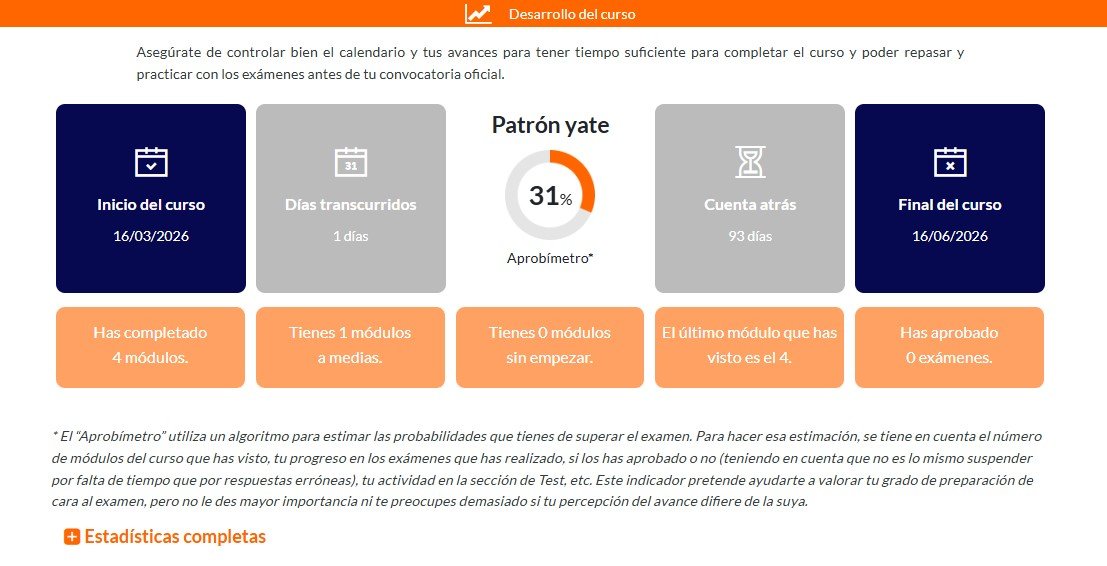 Curso de Teoría PNB Online para amantes de la navegación.