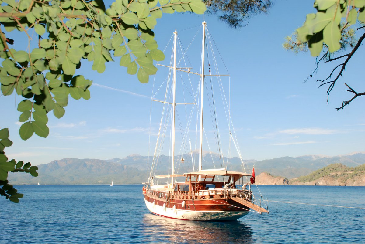 Viaggio di una settimana in barca a vela su un gulet turco, Fethiye-Marmaris-Fethiye.