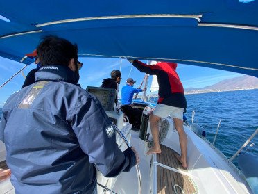 Prácticas de PER Motor y ROCA en el Estrecho de Gibraltar, desde Estepona