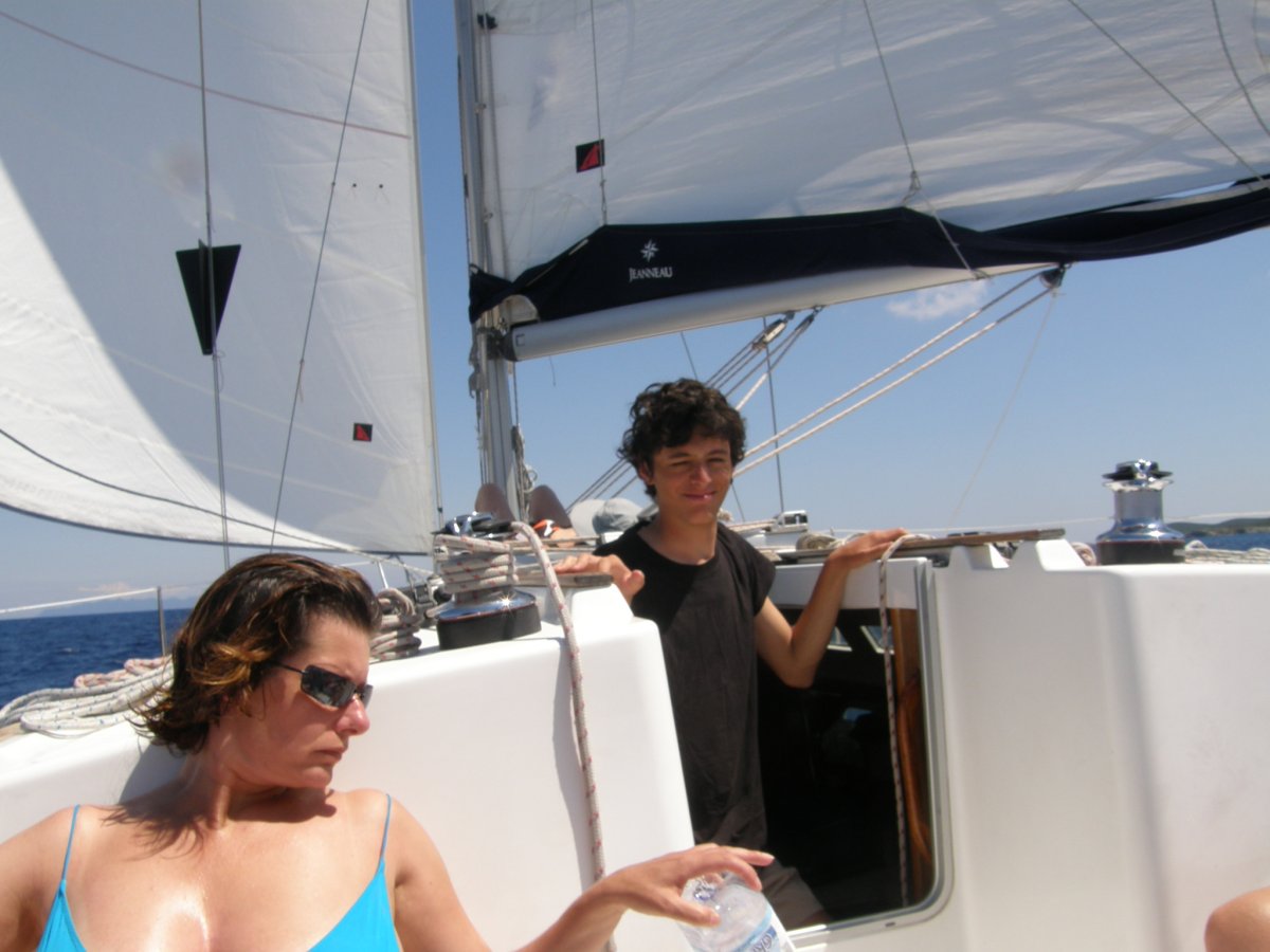 Lernen auf einem Segelboot